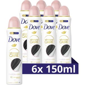 Dove Advanced Care Invisible Care Anti-Transpirant Deodorant Spray - 6 x 150 ml - Voordeelverpakking