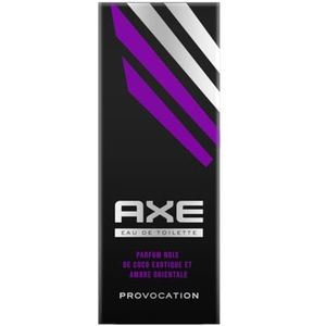Axe Eau de Toilette Provocation, Kokosnoot & oosterse barnsteen, efficiëntie en frisheid 24 uur, fles van 100 ml
