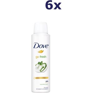 Dove - Go Fresh - Deodorant Spray - 6 x 150 ml