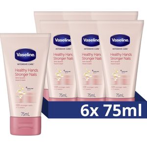Vaseline Intensive Care Handcreme - Healthy Hands & Stronger Nails - met keratine - 6 x 75 ml