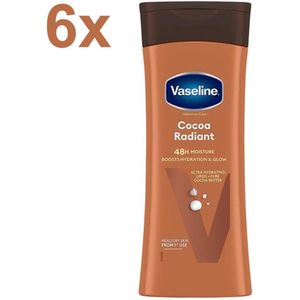 Vaseline - Intensive Care Cocoa Radiant - Bodylotion - 6x 400 ml - Voordeelverpakking