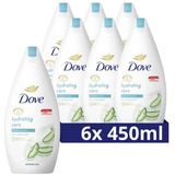 6x Dove Douchecreme Hydrating Care 450 ml