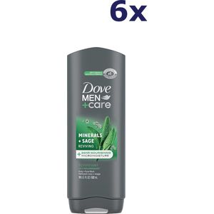 6x Dove Douchegel Men - Care Elements Minerals + sage 400ML