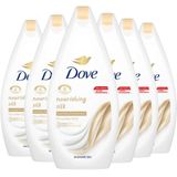 Dove Nourishing Silk Douchegel - 6 x 450 ml - Voordeelverpakking