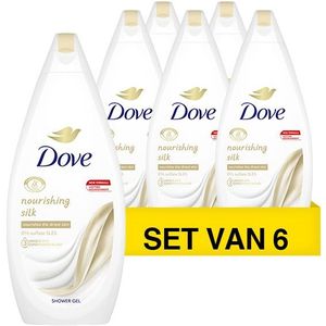 Dove Nourishing Silk Douchegel, voor een stralende, zijdezachte huid - 6 x 720 ml - Voordeelverpakking