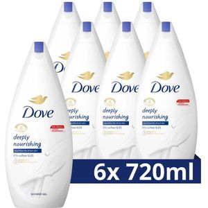 Dove Deeply Nourishing Douchecrème - 6 x 720 ml - Voordeelverpakking