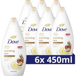 Dove Nourishing Care Douchegel - 6 x 450 ml - Voordeelverpakking