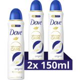 Dove Advanced Care Original Anti-Transpirant Deodorant Spray - 2 x 150 ml - Voordeelverpakking