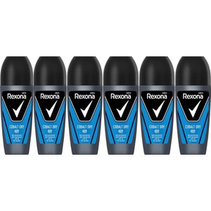 6x Rexona Deo Roll-on Men - Cobalt Dry 50 ml