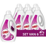Omo Vloeibaar Wasmiddel - Kleur - 6 x 19 wasbeurten