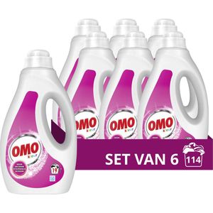 Omo Vloeibaar Wasmiddel - Kleur - 6 x 19 wasbeurten