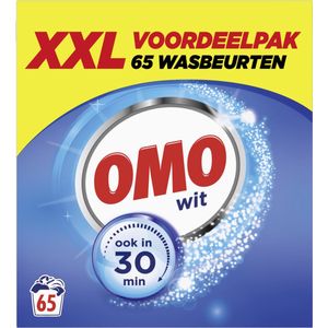 Omo XXL Waspoeder - Wit - Omo wast door en door hygiënisch schoon - 65 wasbeurten