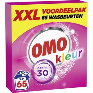 Omo XXL Waspoeder - Kleur - Omo wast door en door hygiënisch schoon - 65 wasbeurten