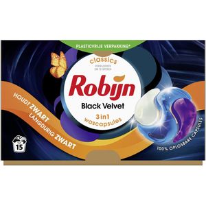 Robijn Wascapsules 3-in1 Black Velvet 15 stuks