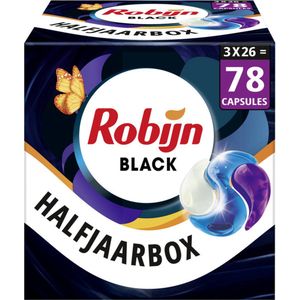 Robijn Classics Black Velvet 3-in-1 Wascapsules - 3 x 26 wasbeurten - Voordeelverpakking