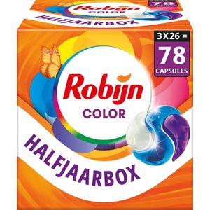 3x Robijn Wascapsules 3-in-1 Color 26 stuks