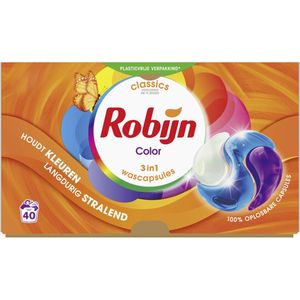 Robijn 3-in-1 Wascapsules Color (40 wasbeurten)