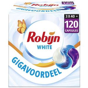 Robijn - Classics 3-in-1 Wascapsules - Stralend Wit - 120 Wasbeurten