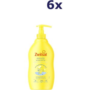 6x Zwitsal Wascreme – Pompje Zeepvrij 400 ml