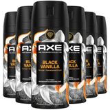 AXE - Fine Fragrance Collection - Deodorant - Black Vanilla - 6 x 150 ml