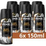 AXE - Fine Fragrance Collection - Deodorant - Black Vanilla - 6 x 150 ml