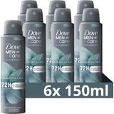 Dove Men+Care Advanced Eucalyptus + Mint Anti-Transpirant Deodorant Spray, biedt tot 72 uur bescherming tegen geur en zweet - 6 x 150 ml - Voordeelverpakking