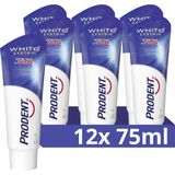 Prodent Tandpasta - White System - met een natuurlijk witmakend ingrediënt dat het tandglazuur reinigt - 12 x 75 ml