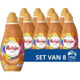 Robijn Klein & Krachtig Classics Vloeibaar Wasmiddel - Color - 8 x 19 wasbeurten - Voordeelverpakking