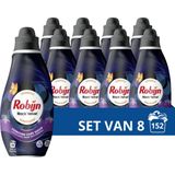 Robijn Klein & Krachtig Classics Black Velvet Vloeibaar Wasmiddel, voor donkere en zwarte was - 8 x 19 wasbeurten - Voordeelverpakking