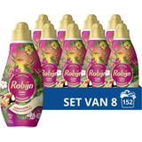 8x Robijn Klein & Krachtig Wasmiddel Color Tropical 19 Wasbeurten 665 ml
