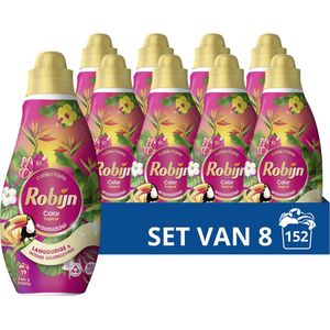 Robijn Klein & Krachtig Collections Color Tropical Vloeibaar Wasmiddel, voor de gekleurde en bonte was - 8 x 19 wasbeurten - Voordeelverpakking
