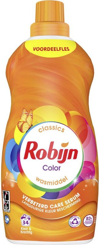 Robijn Klein & Krachtig Wasmiddel Color 34 Wasbeurten 1,19 Liter