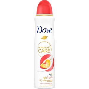 Dove Advanced Care Go Fresh Perzik Deodorant Spray met hydraterende en delicate formule op de huid, zonder alcohol, droge huid tot 72 uur, deodorant voor mannen en vrouwen, 150 ml
