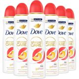 Dove - Advanced Care Go Fresh Anti-transpirant Deodorant Spray - Peach & White Blossom - 6 x 150 ml