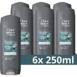 6x Dove Douchegel Men+ Care Eucalyptus + Mint 250 ml