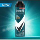 Rexona Men Advanced Protection Invisible Anti-Transpirant Deodorant Spray, biedt 72 uur bescherming tegen zweet en lichaamsgeur - 6 x 150 ml - Voordeelverpakking