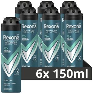 Rexona - Men Advanced Protection Sensitive - Anti-Transpirant Spray - 150ml - Aluminium