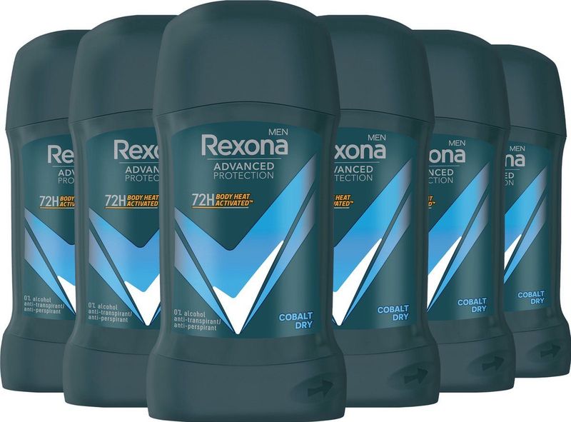 Rexona - Men Advanced Protection - Deodorant Stick - Cobalt Dry - 72 Uur Bescherming