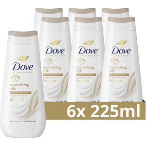 Dove Advanced Care Verzorgende Douchegel - Nourishing Silk - 24-uur lang effectieve hydratatie - 6 x 225 ml