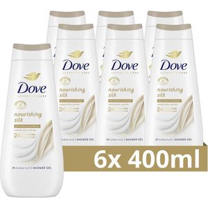Dove Advanced Care Verzorgende Douchegel - Nourishing Silk - 24-uur lang effectieve hydratatie - 6 x 400 ml