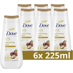 Dove Advanced Care Verzorgende Douchegel - Nourishing Care - 24-uur lang effectieve hydratatie - 6 x 225 ml