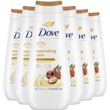 Dove Advanced Care Verzorgende Douchegel - Nourishing Care - 24-uur lang effectieve hydratatie - 6 x 400 ml
