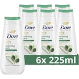 Dove Advanced Care Verzorgende Douchegel - Hydrating Care - 24-uur lang effectieve hydratatiee - 6 x 225 ml