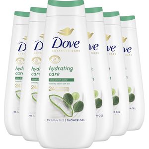 Dove Advanced Care Verzorgende Douchegel - Hydrating Care - 24-uur lang effectieve hydratatie - 6 x 400 ml