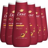 Dove Advanced Care Verzorgende Douchegel - Pro-Age - 24-uur lang effectieve hydratatie - 6 x 400 ml
