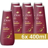 Dove Advanced Care Verzorgende Douchegel - Pro-Age - 24-uur lang effectieve hydratatie - 6 x 400 ml
