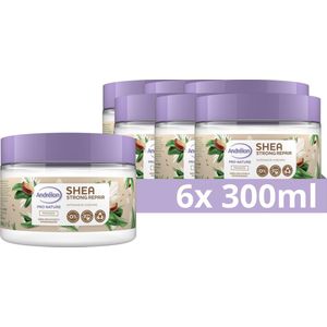 Andrélon - Pro Nature Haarmasker - Shea Strong Repair - Natuurlijke Haarverzorging - 6 x 300 ml