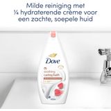 Dove Soothing Caring Bath Badcrème - Amandelolie & Hibiscus - verrijkt met 1/4 hydraterende crème - 6 x 450 ml