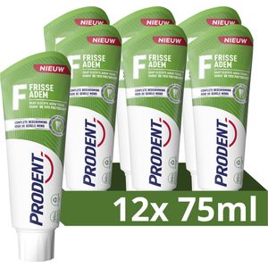 Prodent Tandpasta - Frisse Adem - met Pro-Zinc Technologie - 12 x 75 ml