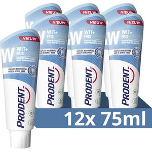 Prodent Tandpasta - Wit + Fris - met Pro-Zinc Technologie - 12 x 75ml